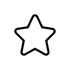 Star icon simple flat web navigation sign