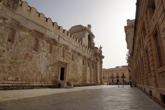 Ortigia Syracuse sicily italy old houses Archimede place