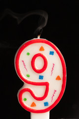 Birthday candles number