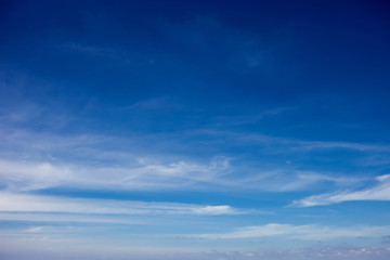 Obraz premium Blue sky with cloud. Clearing day and Good weather