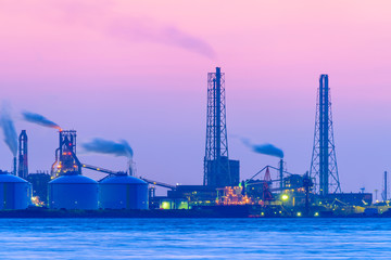 Obraz premium 関門海峡の夕暮れ