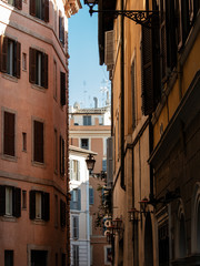 Fototapeta na wymiar View on the street in Rome, Italy. October 2017.