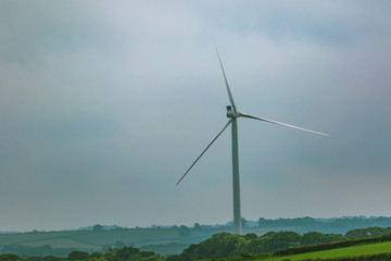 Wind turbine in Dartmoor National Park