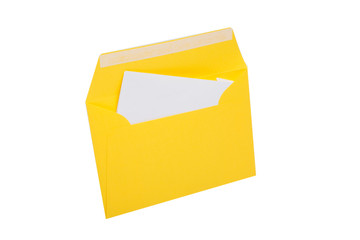 colorful paper envelope for mail post isolated on the white