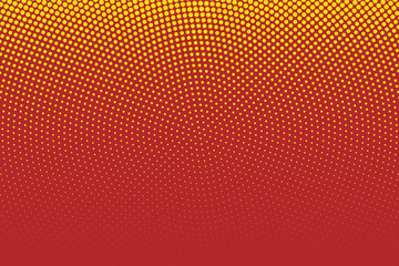 Red Halftone Circle Background