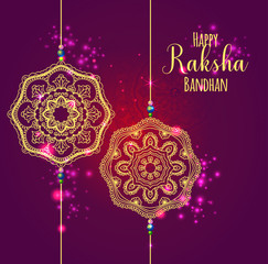 Naklejka premium A graphic vector design for an Indian festival - Raksha Bandhan.