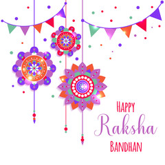 A graphic vector design for an Indian festival - Raksha Bandhan.