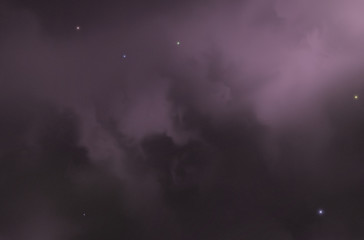 Colorful space nebula. Illustration, for use with projects on science, and education. Plasmatic nebula, deep outer space background with stars. Universe filled with stars, nebula and galaxy