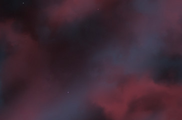 Colorful space nebula. Illustration, for use with projects on science, and education. Plasmatic nebula, deep outer space background with stars. Universe filled with stars, nebula and galaxy