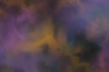 Plakat Colorful space nebula. Illustration, for use with projects on science, and education. Plasmatic nebula, deep outer space background with stars. Universe filled with stars, nebula and galaxy