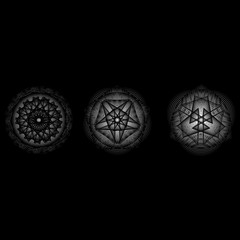 Geometric pattern icon star astrology pentagram symbol