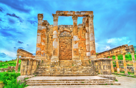 Temple of Gens Septimia at Djemila in Algeria