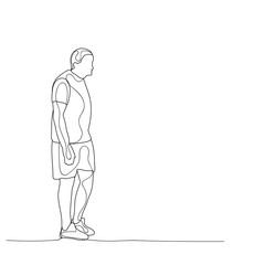 isolated, sketch guy