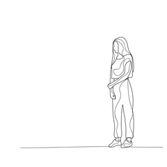  isolated, sketch a girl