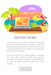 Distant Work Freelance Web Poster, Open Notebook