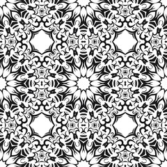 Mandala Style Vector Color Shapes. Abstract design. Decoration for fashion, holiday card, relax illustration