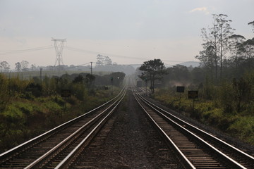 Fototapeta na wymiar Linha de trem