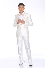 Figure, Business Man Stand in formal Suit