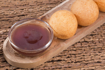 Buñuelos traditional Colombian delicacy - Deep Fried Cheese Bread