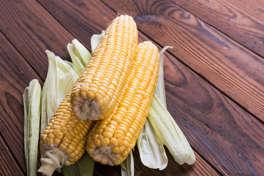 Corn on the cob. Fresh sweet corn