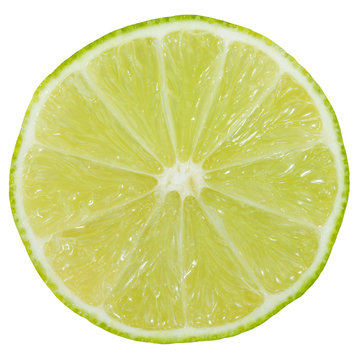 Limette Limone Frucht geschnitten H&auml;lfte Freisteller freigestellt isoliert