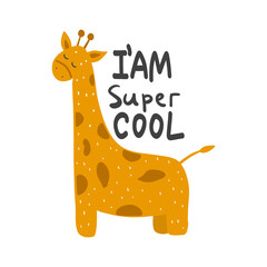 I'm super cool. Scandinavian style. Prints for clothes and postcards, for children. For your design.