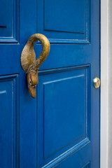 Blaue Schwanen-Tür