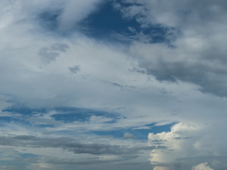 White clouds, Blue sky / White clouds  blue skies in the rainy season