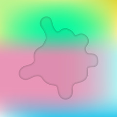 Abstract blurred gradient mesh background with splash. Vector illustration.