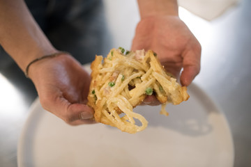 generic photos of Italian pizza preparation