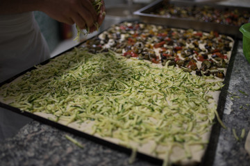 generic photos of Italian pizza preparation
