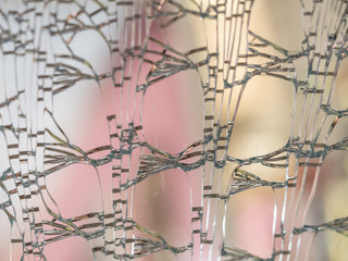 abstract cracked glass