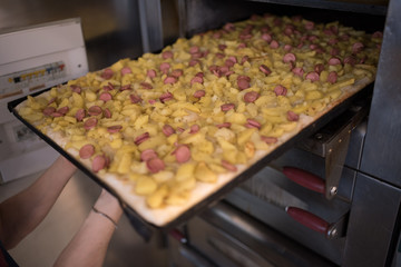 generic photos of Italian pizza preparation