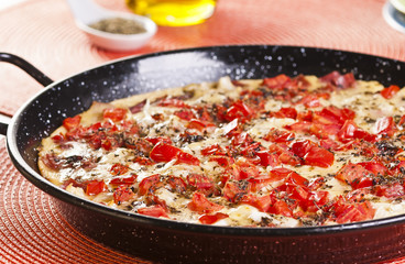 pizza de frigideira