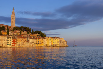 Cityscape of Rovinj town in Croatia