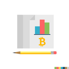 Ledger Related Flat Vector Icon. Isolated on White Background. Trendy Flat Style.