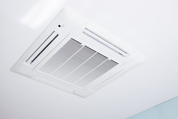 Heavy ceiling air conditioner in the modern home.