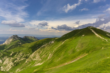 Area of Czerwone Wierchy. Western Tatra Mountains. Poland.