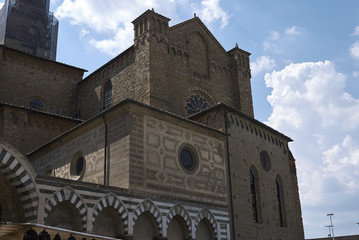 Firenze, Italy - June 21, 2018 : View of Santa Maria Novella church