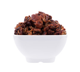 Tamarind in bowl isolated on the white background