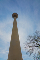 Obraz premium The Fernsehturm communications tower, Berlin