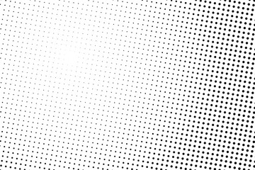 Halftone background. Abstract Pattern in pop art style. Vintage, retro backdrop. Futuristic panel Vector illustration 