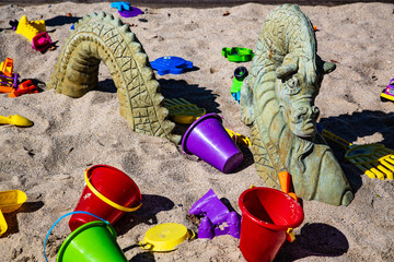 beach fun with toys