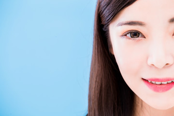 Obraz premium beauty woman smile happily