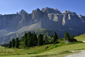 Obraz premium Groedner Joch mit Sellagruppe