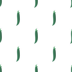 Seamless pattern with peapods