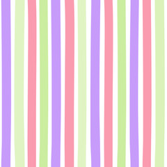 Seamless colorful pattern with vertical stripes. Pattern can be used for fabric design, t-shirts and textiles. Print for polygraphy, wallpaper, wrapping papers, notebook. Vector background.