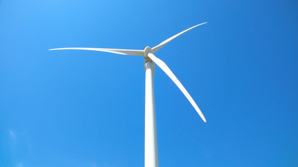 Windmill for electric power production closeup
