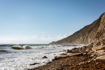 rocky coast of the black sea
