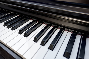 Fototapeta na wymiar close up of piano keys